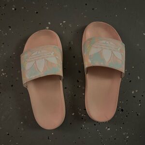 adidas Pastel Floral Slide Sandals